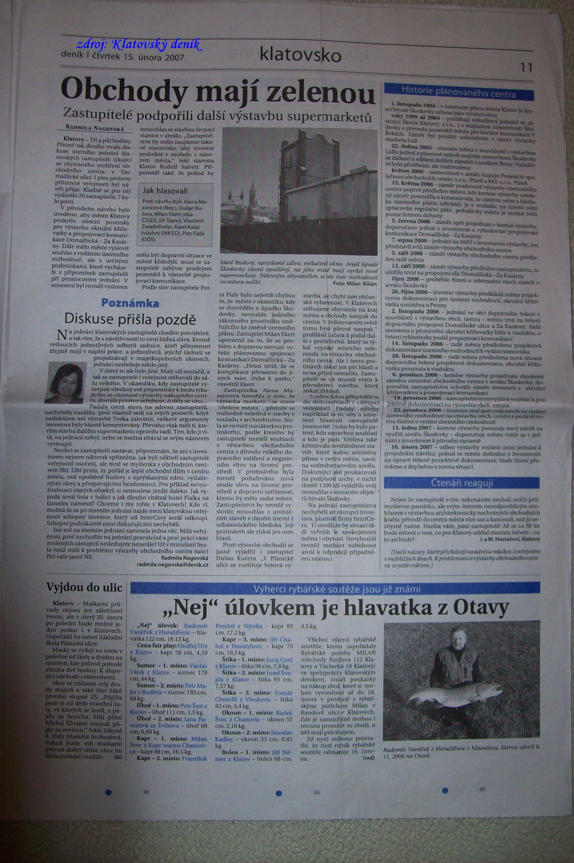 15 2 2007 zdroj Klatovský deník.JPG